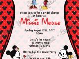 Minnie Mouse Bridal Shower Invitations Minnie and Mickey Invitation – orderecigsjuicefo