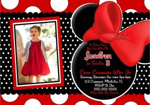 Minnie Mouse First Birthday Invitations Red Free Minnie Mouse Birthday Invitations Templates