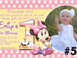 Minnie Mouse First Birthday Party Invitations 20 Printed Baby Minnie Mouse First Birthday Invitations