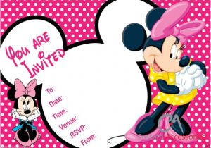 Minnie Mouse Party Invitation Template 32 Minnie Mouse Birthday Invitation Templates Free
