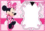 Minnie Mouse Party Invitation Template Printable Minnie Mouse Birthday Party Invitation Template