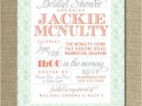Mint and Coral Bridal Shower Invitations Lace Bridal Shower Invitation Coral orange Pink Pastel