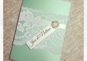 Mint Color Wedding Invitations Items Similar to Mint Green Vintage Lace Wedding