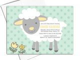 Mint Green and Yellow Baby Shower Invitations Baby Neutral Baby Shower Invites