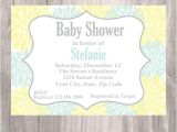 Mint Green and Yellow Baby Shower Invitations Baby Shower Invite Printable Mint and Yellow Baby Shower