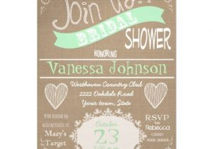 Mint to Be Bridal Shower Invitations Bridal Shower Invitations Zazzle Vintage Bridal Shower