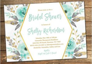 Minted Wedding Shower Invitations Mint Bridal Shower Invitation Bridal Shower Invitation Mint