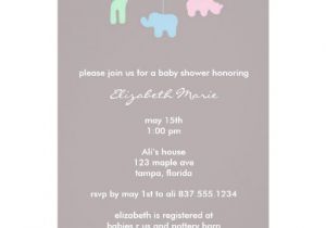 Mobile Baby Shower Invitations Mobile Baby Shower Invitation
