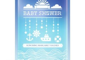 Mobile Baby Shower Invitations Nautical Mobile Baby Shower Invitation