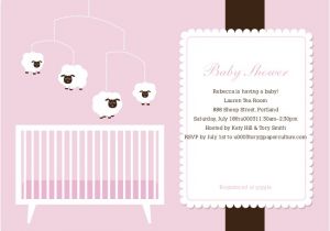 Mobile Baby Shower Invitations Sheep Mobile Baby Shower Invitations