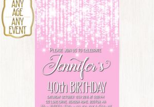 Modern Luxury Birthday Invitations 40th Birthday Invitation 30th Birthday Luxury Invitation