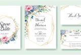 Modern Wedding Invitation Cards Template Vector Wedding Invitation Card Template Vector Premium Download