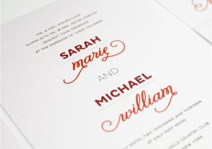 Modern Wedding Invitation Fonts Modern Whimsy Wedding Invitations Wedding Invitations by