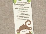 Monkey themed Baby Shower Invitations Printable Monkey theme Baby Shower Invitation