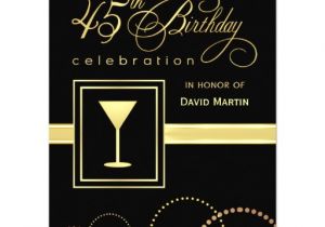 Monogram Birthday Invitations Personalized 45th Birthday Party Invitations