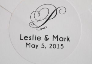 Monogram Seals for Wedding Invitations Wedding Invitation Envelope White Sticker Seals Monogram