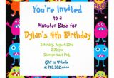 Monster Birthday Invitation Template Cute Monster Birthday Party Invitation Templates Zazzle Com