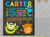 Monster Birthday Invitation Template Little Monster Birthday Invitation Monster by Wolcottdesigns