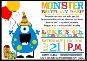 Monster Birthday Invitation Template Monster Birthday Invitations Ideas Bagvania Free