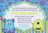 Monster Inc Baby Shower Invites Little Monster Baby Shower Invitation by Amandacreation On