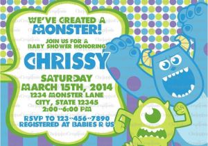 Monster Inc Baby Shower Invites Monster Inc Baby Shower Invitations