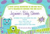 Monster Inc Baby Shower Invites Monsters Inc Baby Shower Invitation by Rockinrompers On Etsy