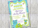 Monster Inc Baby Shower Invites Monsters Inc Inspired Baby Shower Invitation by Rockinrompers
