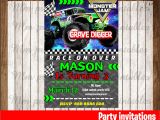 Monster Jam Birthday Invitation Template 50 Off Sale Monster Jam Invitation Monster Jam Birthday