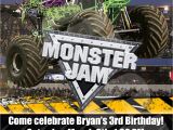 Monster Jam Birthday Invitation Template Monster Jam Monster Trucks Birthday Party by Digipopcards