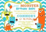 Monster theme Party Invitations Cupcake Monster Bash Birthday Party by Burleygirldesigns