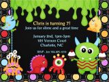 Monster theme Party Invitations Monster themed Birthday Invitations Best Party Ideas