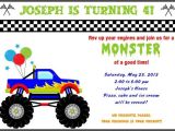 Monster Truck Party Invitations Free Free Printable Monster Truck Birthday Invitations Drevio