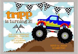 Monster Truck Party Invitations Free Monster Truck Invitation Monster Truck Birthday Monster