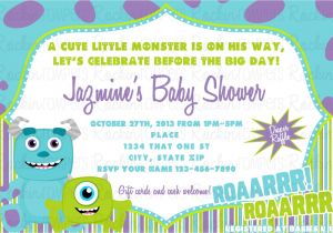 Monsters Inc Baby Shower Invites Monsters Inc Baby Shower Invitation by Rockinrompers On Etsy