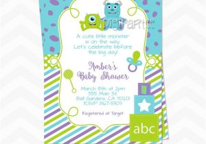 Monsters Inc Baby Shower Invites Monsters Inc Baby Shower Invitations by Dpdesigns2012 On Etsy