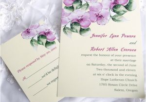 Morning Wedding Invitations Elegant Purple Morning Glory Affordable Flower Wedding