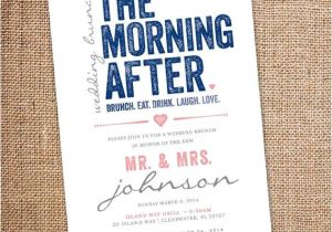 Morning Wedding Invitations the Morning after Wedding Brunch Invitation 5 by