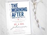 Morning Wedding Invitations the Morning after Wedding Brunch Invitation Digital File