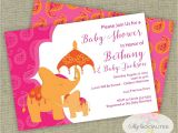 Moroccan Style Baby Shower Invitations Elephant Baby Shower Invitation Moroccan Baby Shower