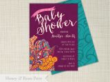 Moroccan Style Baby Shower Invitations Moroccan Baby Shower Invite Baby Girl Baby Shower Boho