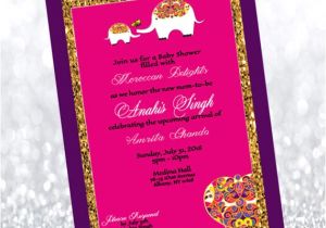 Moroccan themed Bridal Shower Invitations Moroccan themed Baby Shower Invitation