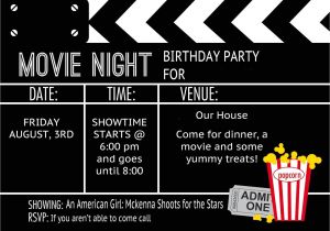 Movie Night Party Invitation Template Free 40th Birthday Ideas Birthday Party Invitation Templates