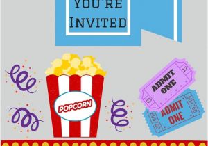 Movie Night Party Invitation Template Free Free Printables Printable Movie Night Invite