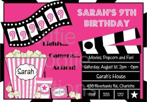 Movie Party Invitations Free Printable Movie Birthday Invitation Movie Night Party Invitations