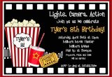 Movie Party Invitations Free Printable Movie Birthday Invitations Movie Night Birthday Party