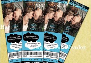 Movie Premiere Party Invitations Fault In Our Stars Movie Premiere or Birthday Party