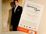 Movie Premiere Party Invitations James Bond Movies Quantum Of solace Royal World Premiere
