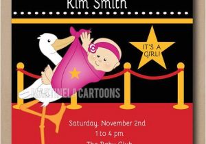 Movie themed Baby Shower Invitations Baby Shower A Star is Born with Personalized Harry