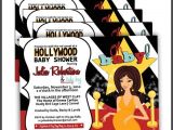 Movie themed Baby Shower Invitations Hollywood Baby Shower Invitations Hollywood Baby