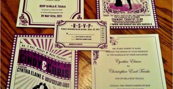 Movie themed Wedding Invites 17 Best Images About Movie Wedding Invitations On